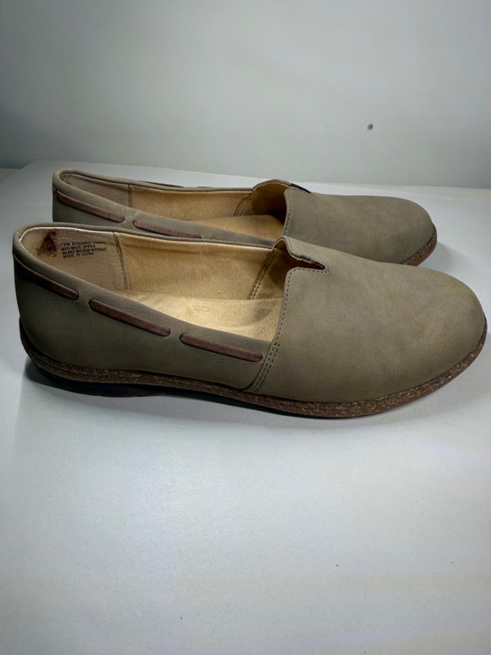 b.o.c. Taupe Slip-On‎ Loafers